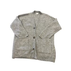 H&M angora like cozy oversized cardigan size small